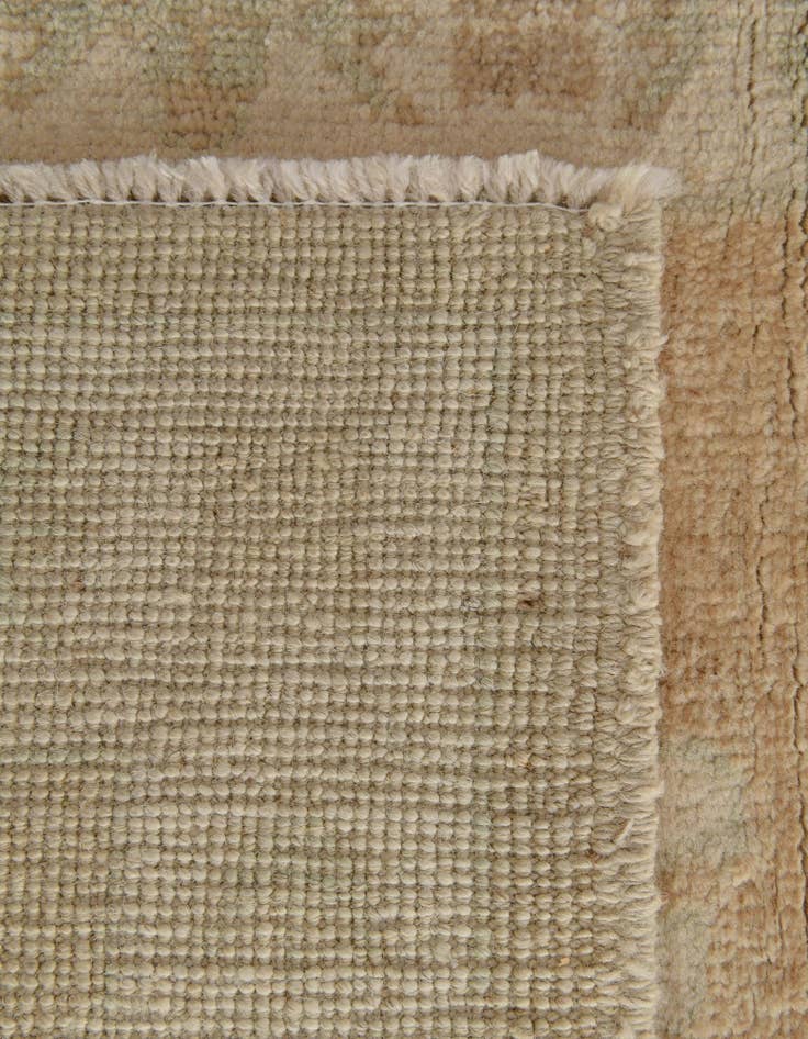 Detail image of  2' 10 x 12' 5  Hand Knotted Oushak Wool Runner Rug