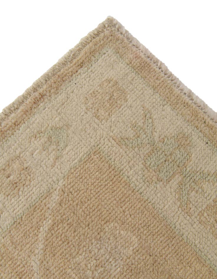Detail image of  2' 10 x 12' 5  Hand Knotted Oushak Wool Runner Rug