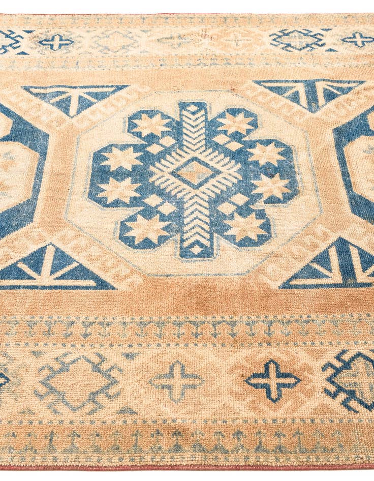 Detail image of  5' 2 x 10' 5  Hand Knotted Oushak Wool Runner Rug