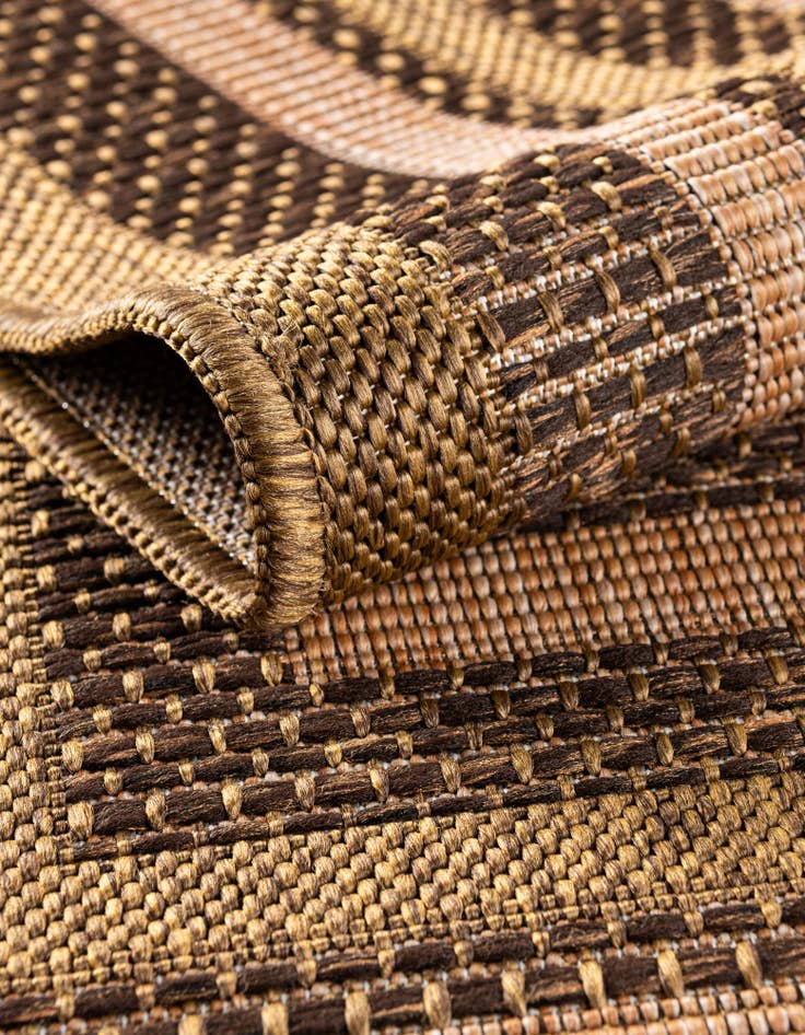 Detail image of  2' 2 x 6'  Washable Border Indoor / Outdoor Runner Rug