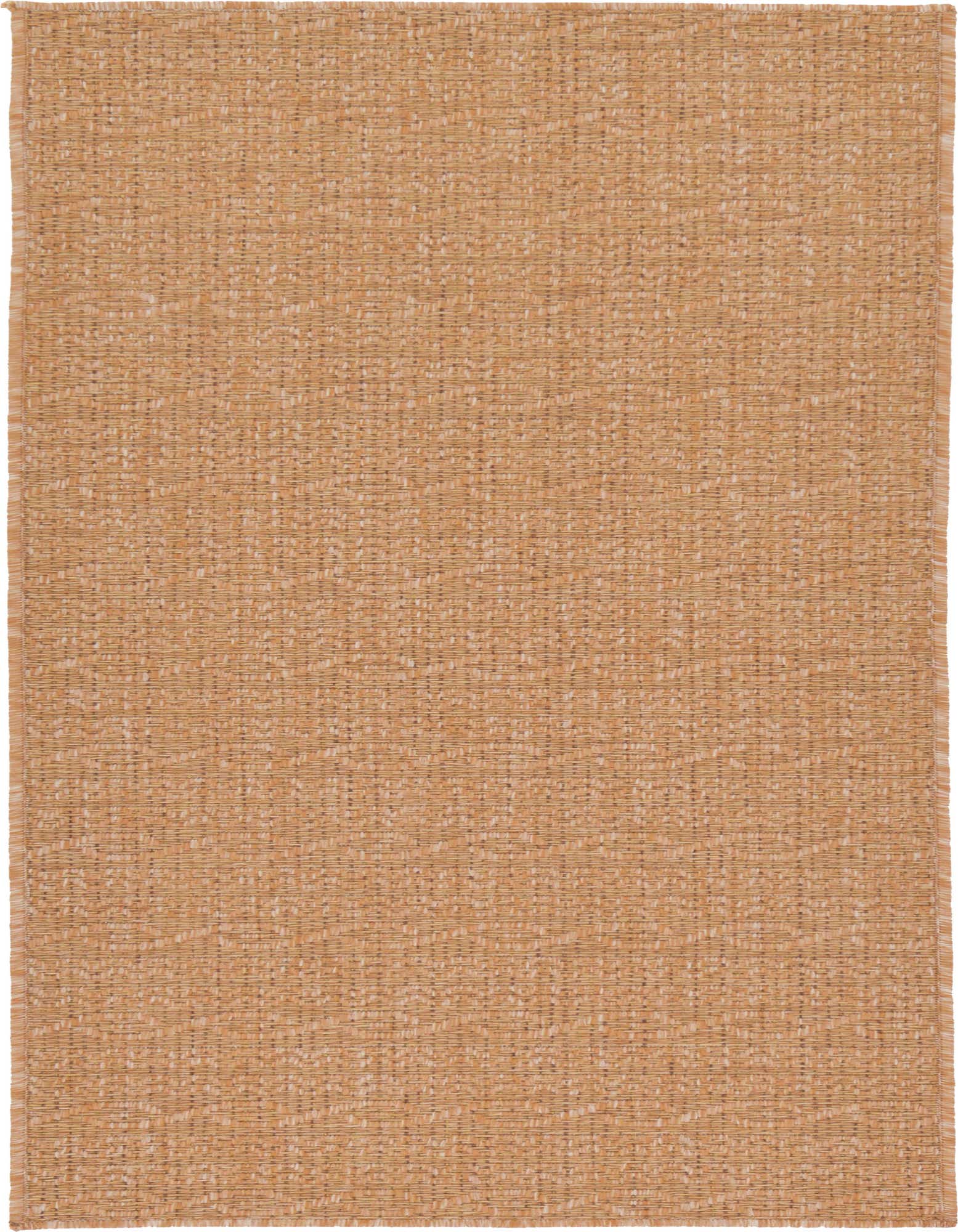 A 6 ft runner rug in a warm brown and tan woven pattern, suitable for indoor or outdoor use.