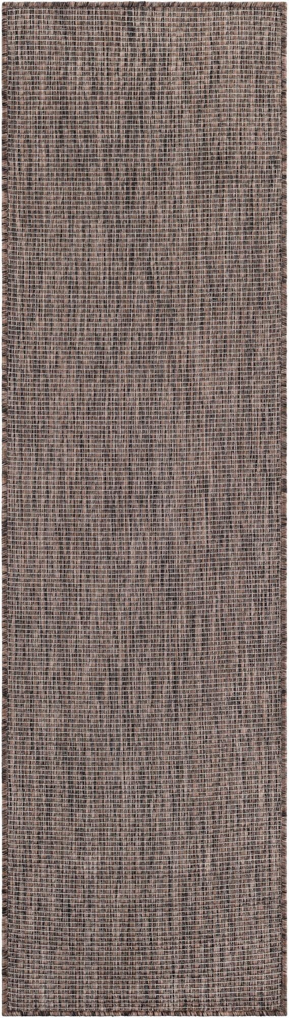  2' x 7'  Washable Solid Indoor / Outdoor Runner Rug