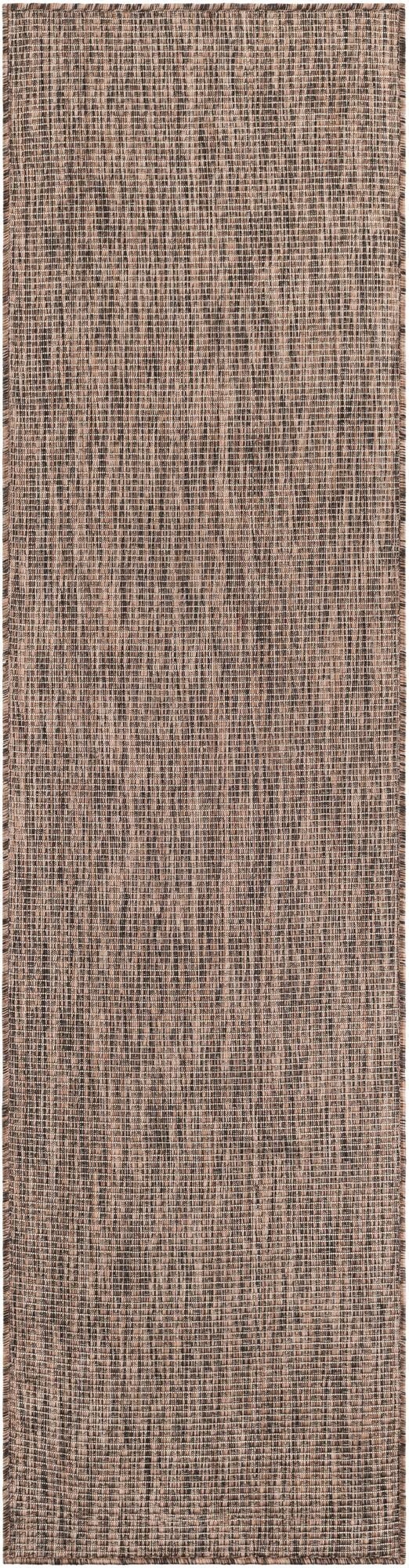  2' x 8'  Washable Solid Indoor / Outdoor Runner Rug