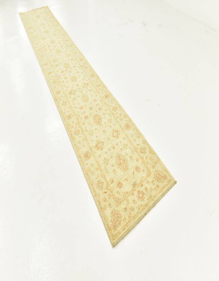 Detail image of  2' 8 x 16' 1  Hand Knotted Peshawar Ziegler Runner Rug