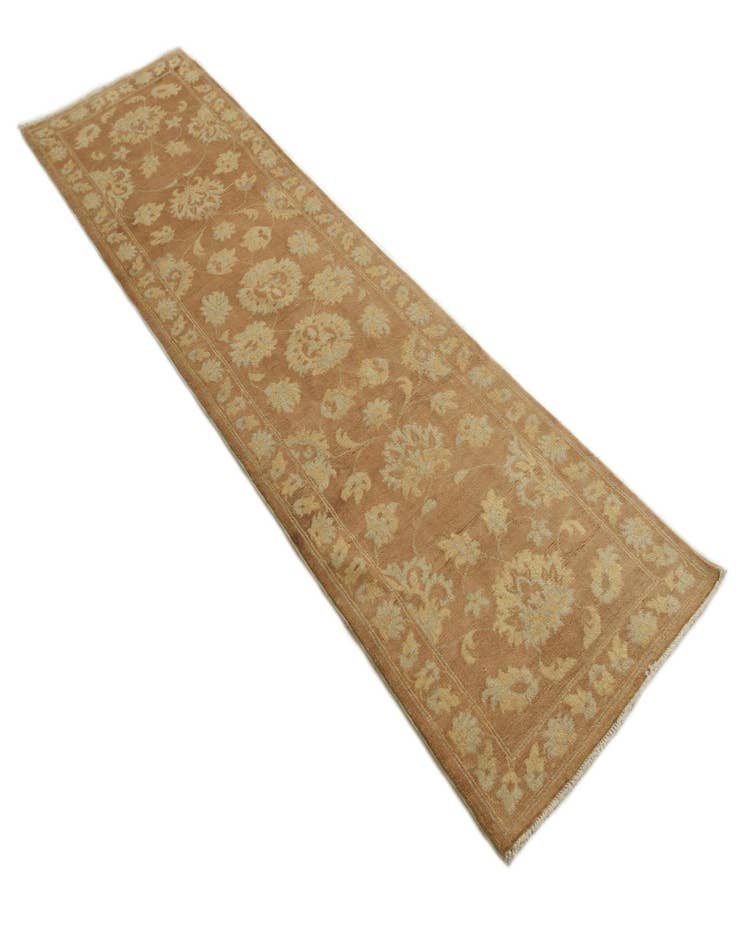 Detail image of  2' 7 x 9' 8  Hand Knotted Peshawar Ziegler Runner Rug