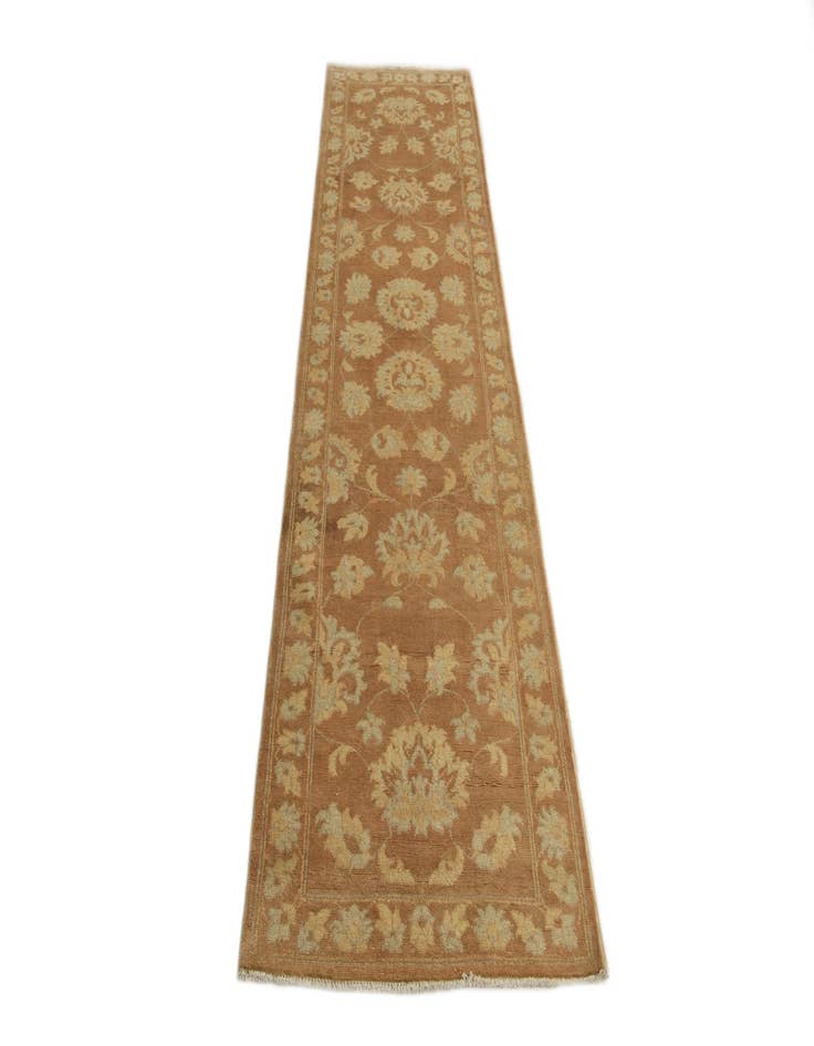 Detail image of  2' 7 x 9' 8  Hand Knotted Peshawar Ziegler Runner Rug