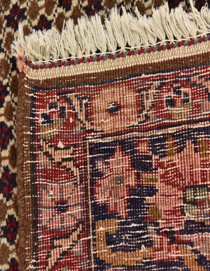 Detail image of  5' x 10'  Hand Knotted Songhor Persian Wool Runner Rug