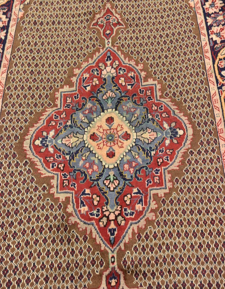 Detail image of  5' x 10'  Hand Knotted Songhor Persian Wool Runner Rug