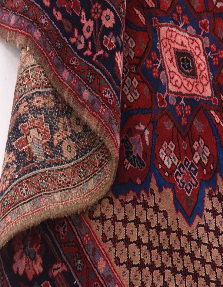 Detail image of  5' x 10'  Hand Knotted Songhor Persian Wool Runner Rug