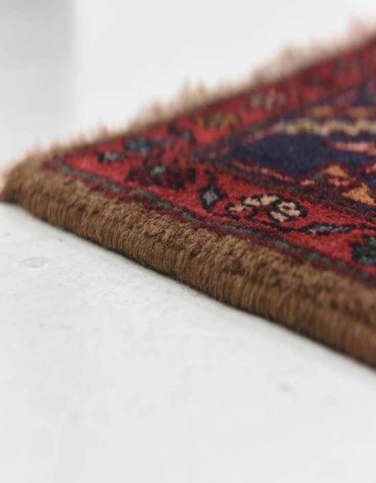 Detail image of  5' x 9' 6  Hand Knotted Songhor Persian Wool Runner Rug