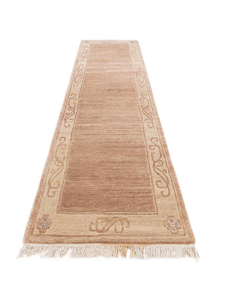 Detail image of  2' 8 x 11' 5  Hand Knotted Tibet Wool Runner Rug