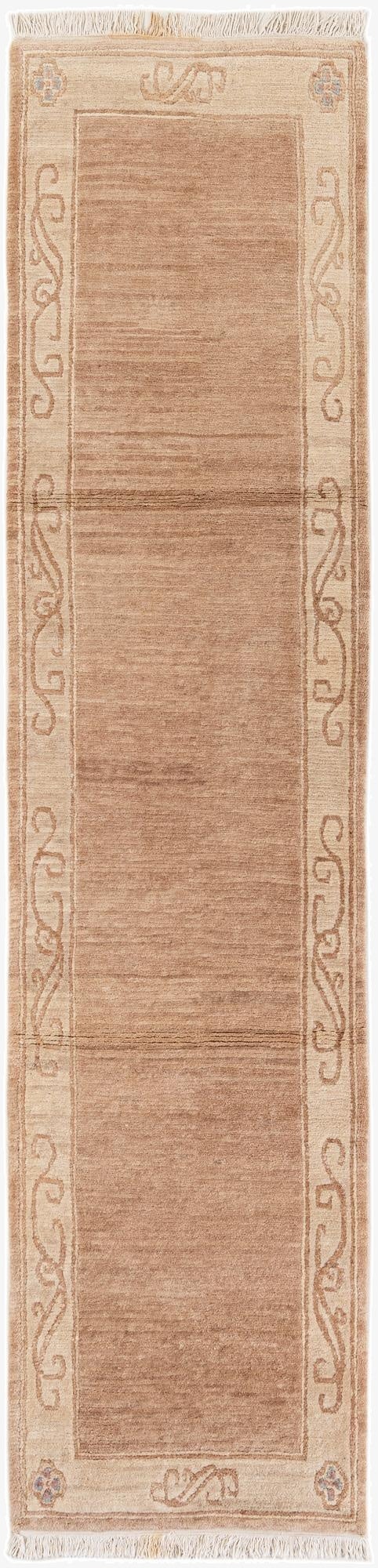  2' 8 x 11' 5  Hand Knotted Tibet Wool Runner Rug