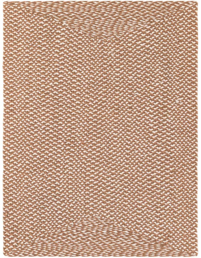 Detail image of  2' x 6' 1  Hand Tweed Braided Jute Runner Rug