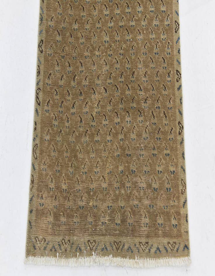 Detail image of  2' 3 x 9'  Hand Knotted Ultra Vintage Persian Wool Runner Rug