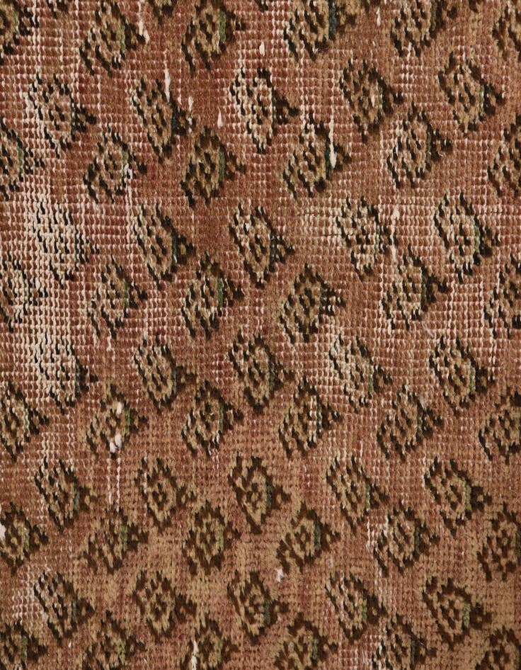 Detail image of  3' 8 x 13' 9  Hand Knotted Ultra Vintage Persian Wool Runner Rug