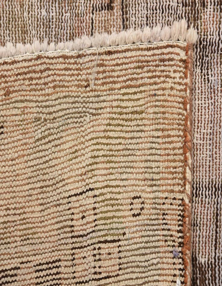 Detail image of  4' 4 x 6' 9  Hand Knotted Ultra Vintage Persian Wool Runner Rug