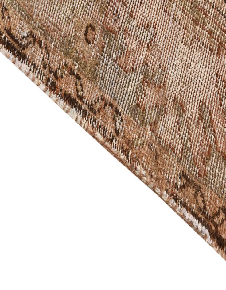 Detail image of  4' 4 x 6' 9  Hand Knotted Ultra Vintage Persian Wool Runner Rug