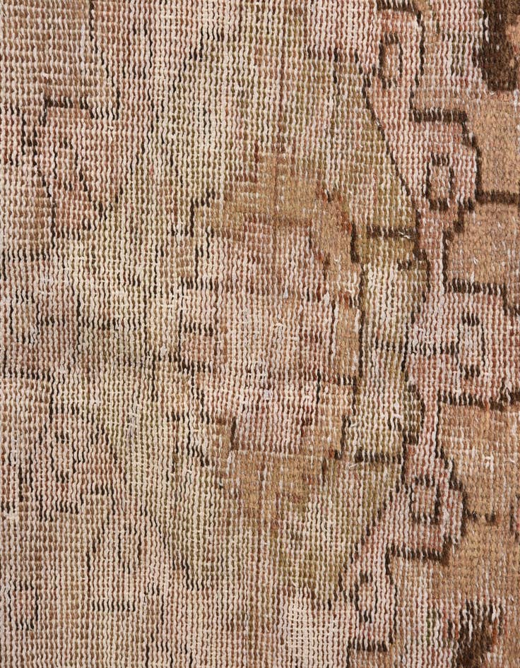 Detail image of  4' 4 x 6' 9  Hand Knotted Ultra Vintage Persian Wool Runner Rug