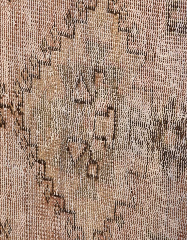 Detail image of  4' 4 x 6' 9  Hand Knotted Ultra Vintage Persian Wool Runner Rug