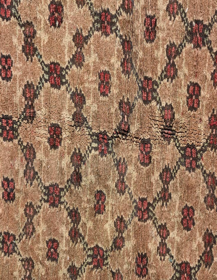 Detail image of  2' 1 x 4' 8  Hand Knotted Ultra Vintage Persian Wool Runner Rug