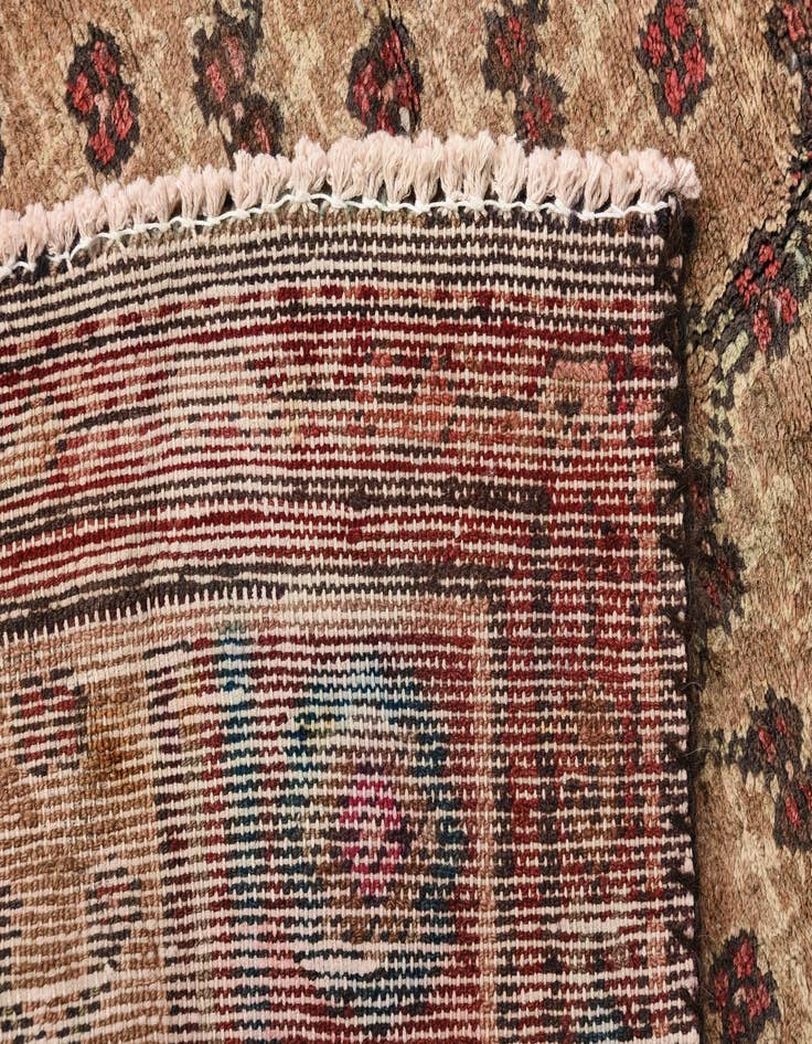 Detail image of  2' 1 x 4' 8  Hand Knotted Ultra Vintage Persian Wool Runner Rug