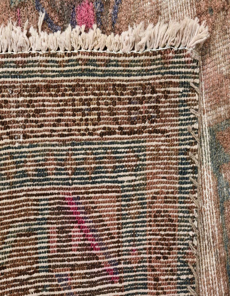 Detail image of  4' x 8' 2  Hand Knotted Ultra Vintage Persian Wool Runner Rug