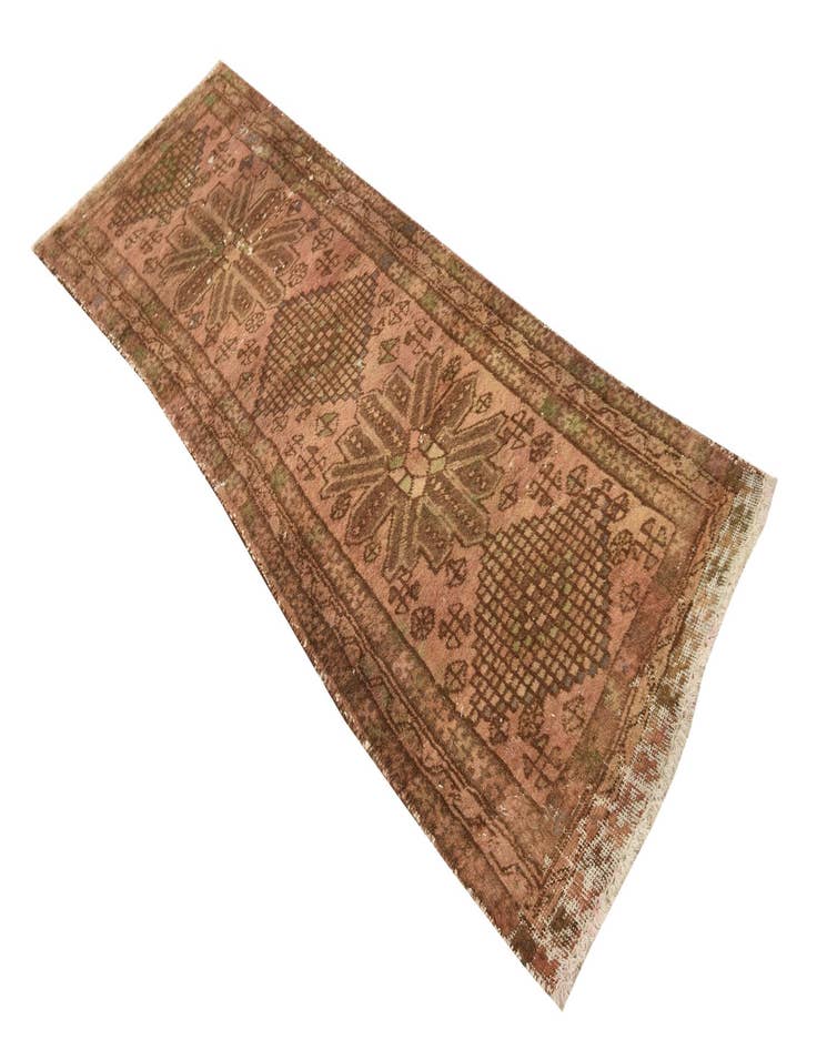 Detail image of  2' 3 x 6' 8  Hand Knotted Ultra Vintage Persian Wool Runner Rug