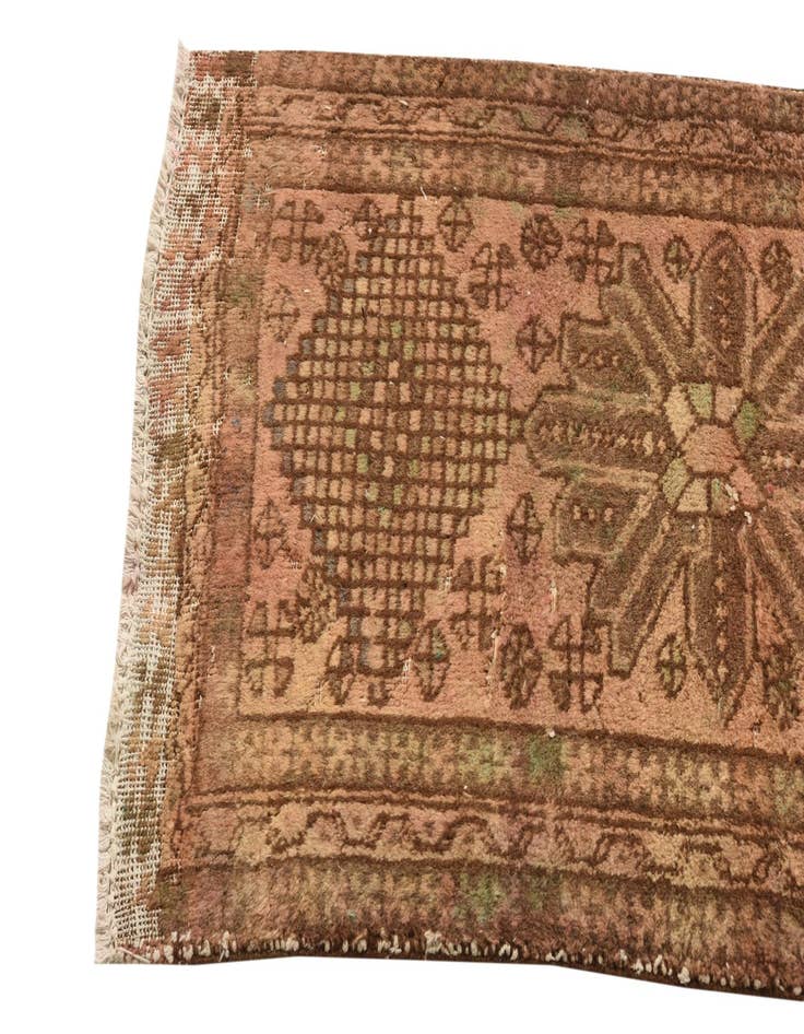 Detail image of  2' 3 x 6' 8  Hand Knotted Ultra Vintage Persian Wool Runner Rug