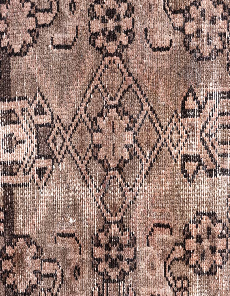 Detail image of  3' 5 x 9' 5  Hand Knotted Ultra Vintage Persian Wool Runner Rug