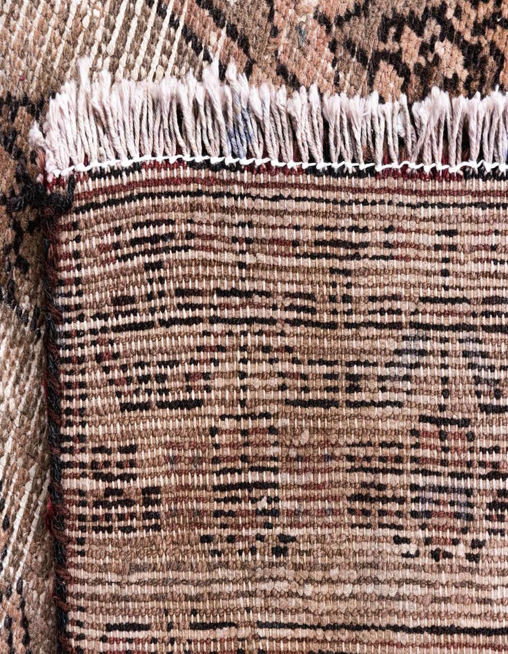 Detail image of  3' 5 x 9' 5  Hand Knotted Ultra Vintage Persian Wool Runner Rug