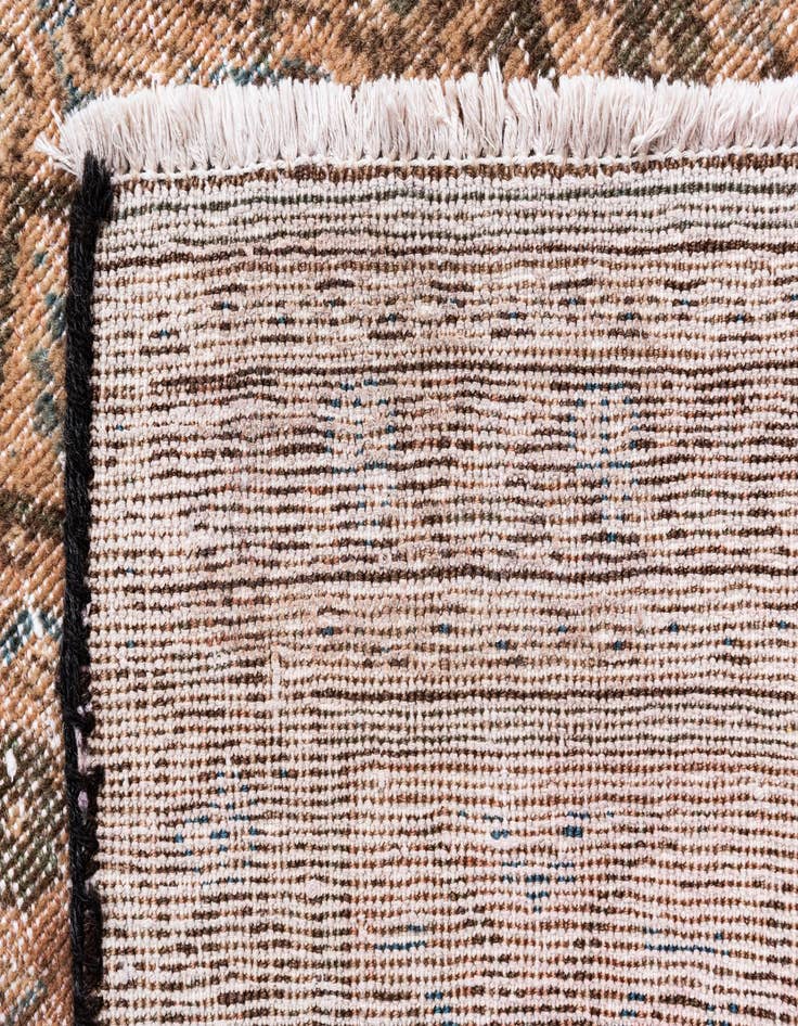 Detail image of  4' x 9' 8  Hand Knotted Ultra Vintage Persian Wool Runner Rug