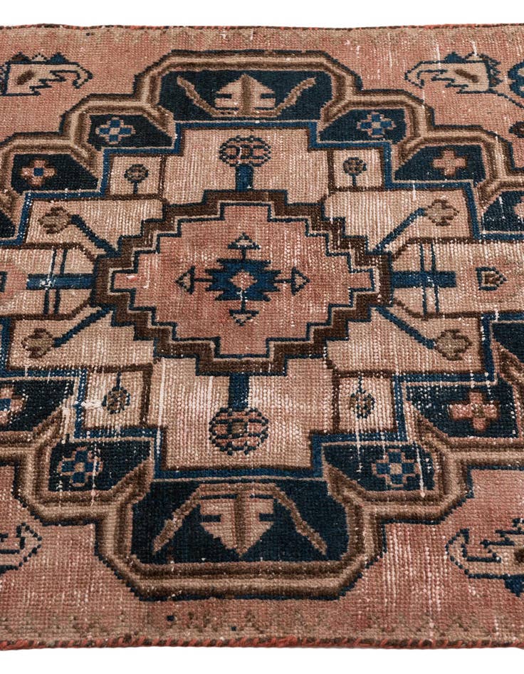 Detail image of  2' 10 x 5' 10  Hand Knotted Ultra Vintage Persian Wool Runner Rug