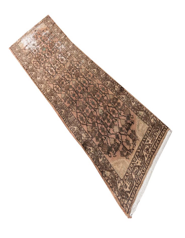 Detail image of  2' 5 x 8' 7  Hand Knotted Ultra Vintage Persian Wool Runner Rug