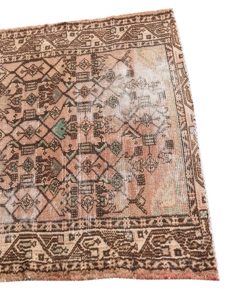 Detail image of  2' 5 x 8' 7  Hand Knotted Ultra Vintage Persian Wool Runner Rug