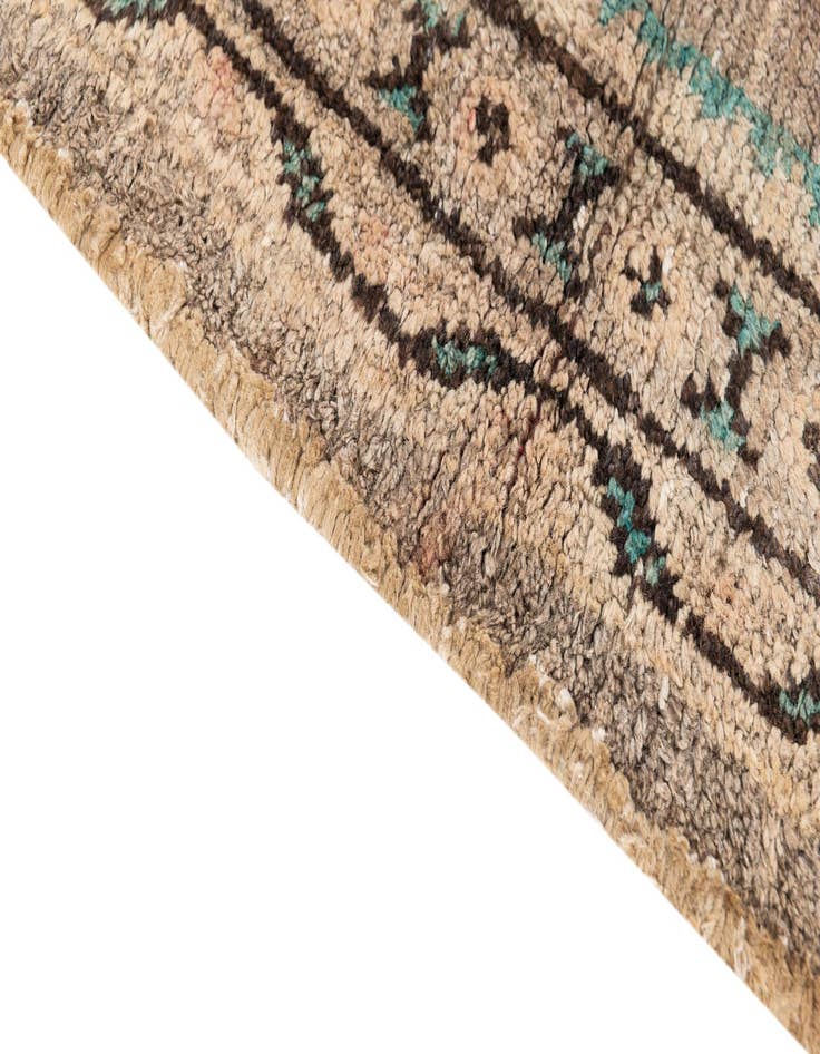 Detail image of  3' 9 x 8' 4  Hand Knotted Ultra Vintage Persian Wool Runner Rug