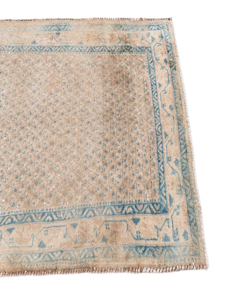 Detail image of  3' 7 x 10' 4  Hand Knotted Ultra Vintage Persian Wool Runner Rug