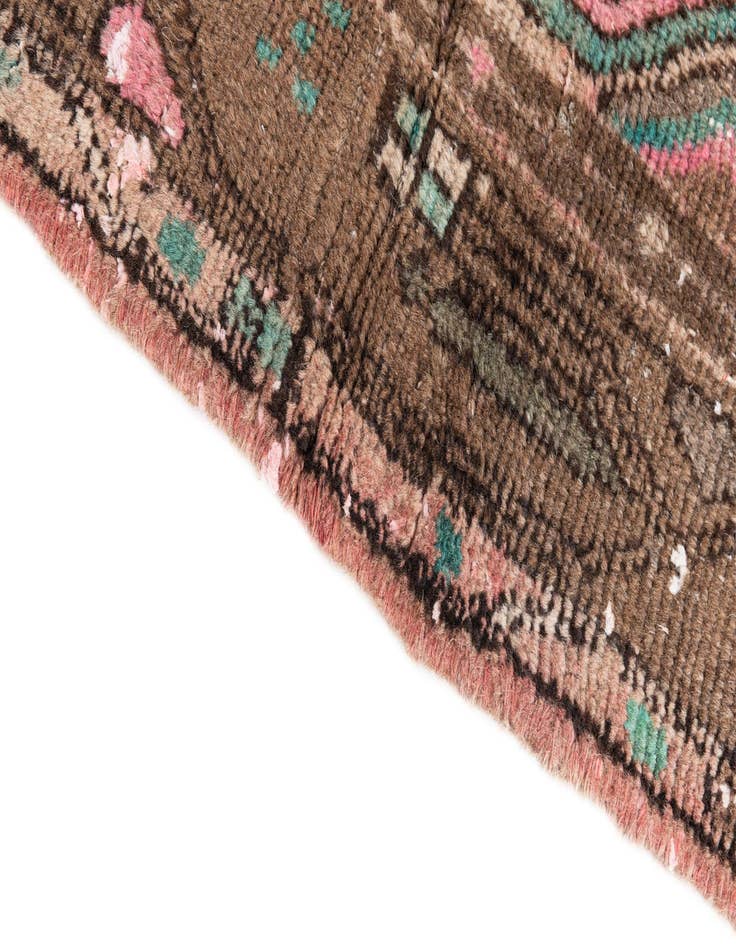 Detail image of  2' 4 x 5' 1  Hand Knotted Ultra Vintage Persian Wool Runner Rug