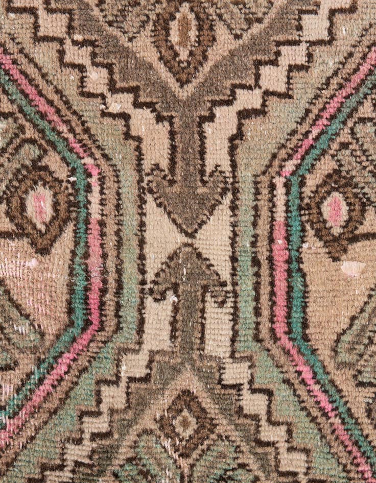 Detail image of  2' 4 x 5' 1  Hand Knotted Ultra Vintage Persian Wool Runner Rug