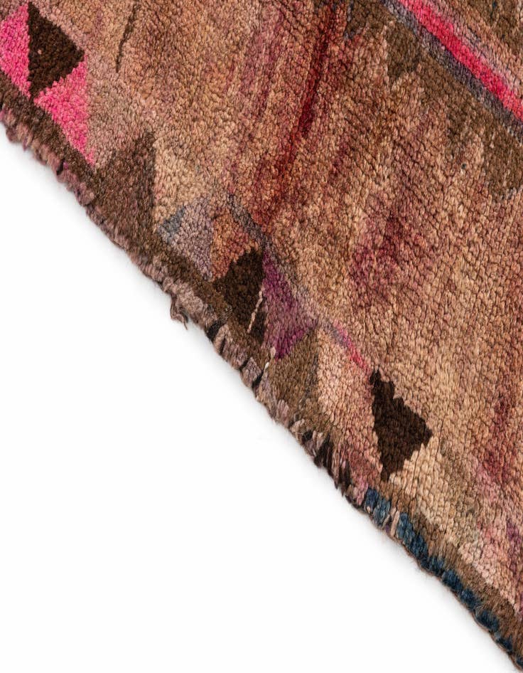 Detail image of  4' 7 x 9' 1  Hand Knotted Ultra Vintage Persian Wool Runner Rug