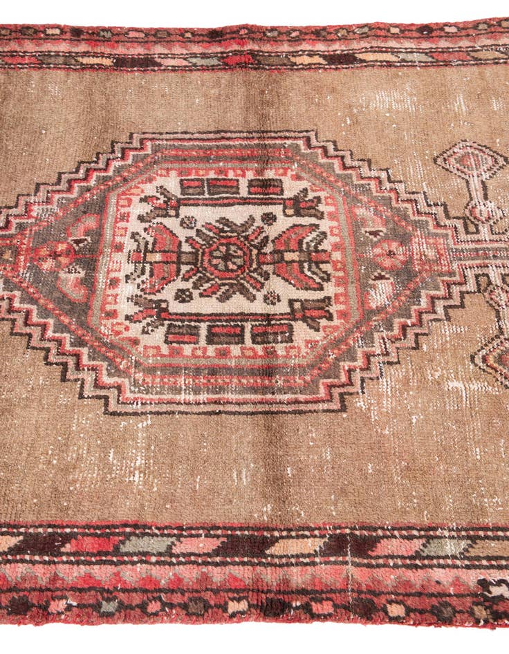 Detail image of  3' 4 x 6' 6  Hand Knotted Ultra Vintage Persian Wool Runner Rug