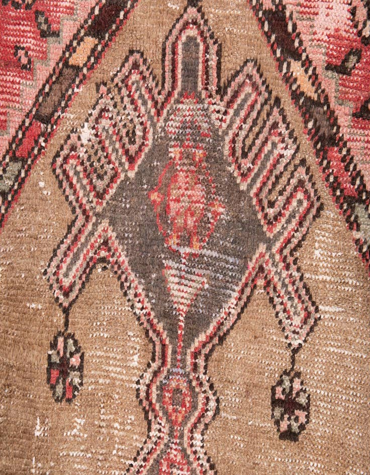 Detail image of  3' 4 x 6' 6  Hand Knotted Ultra Vintage Persian Wool Runner Rug