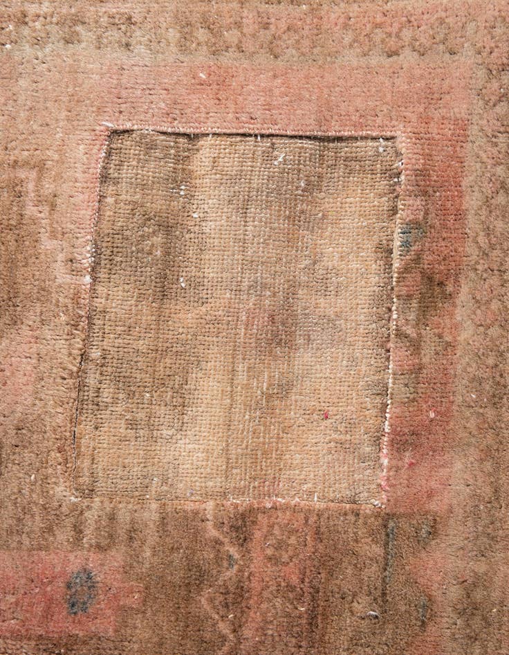 Detail image of  4' 6 x 9' 9  Hand Knotted Ultra Vintage Persian Wool Runner Rug