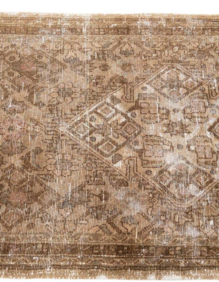 Detail image of  2' 8 x 9' 10  Hand Knotted Ultra Vintage Persian Wool Runner Rug