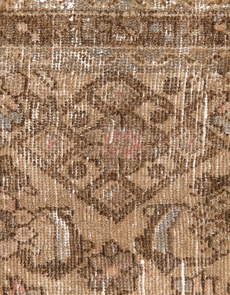 Detail image of  2' 8 x 9' 10  Hand Knotted Ultra Vintage Persian Wool Runner Rug