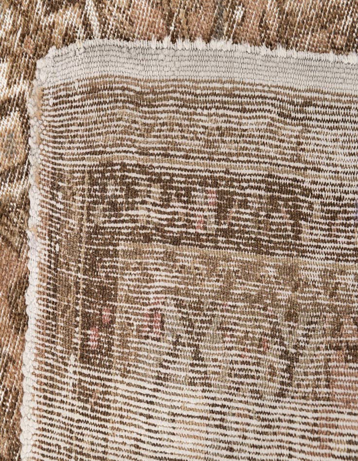 Detail image of  2' 8 x 9' 10  Hand Knotted Ultra Vintage Persian Wool Runner Rug