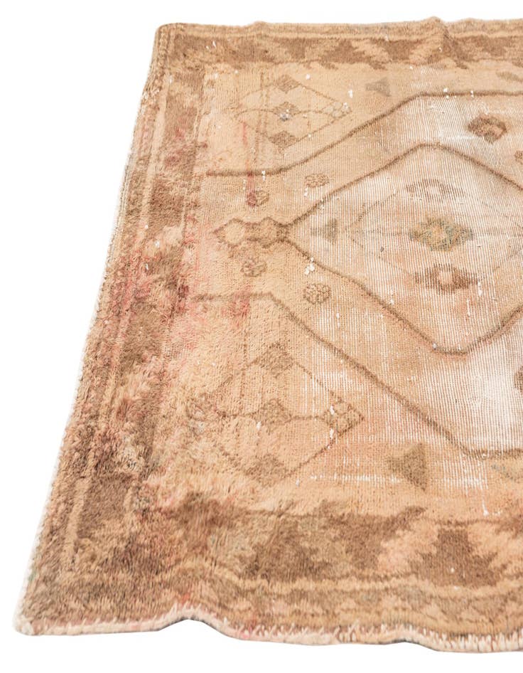 Detail image of  4' 2 x 9' 6  Hand Knotted Ultra Vintage Persian Wool Runner Rug