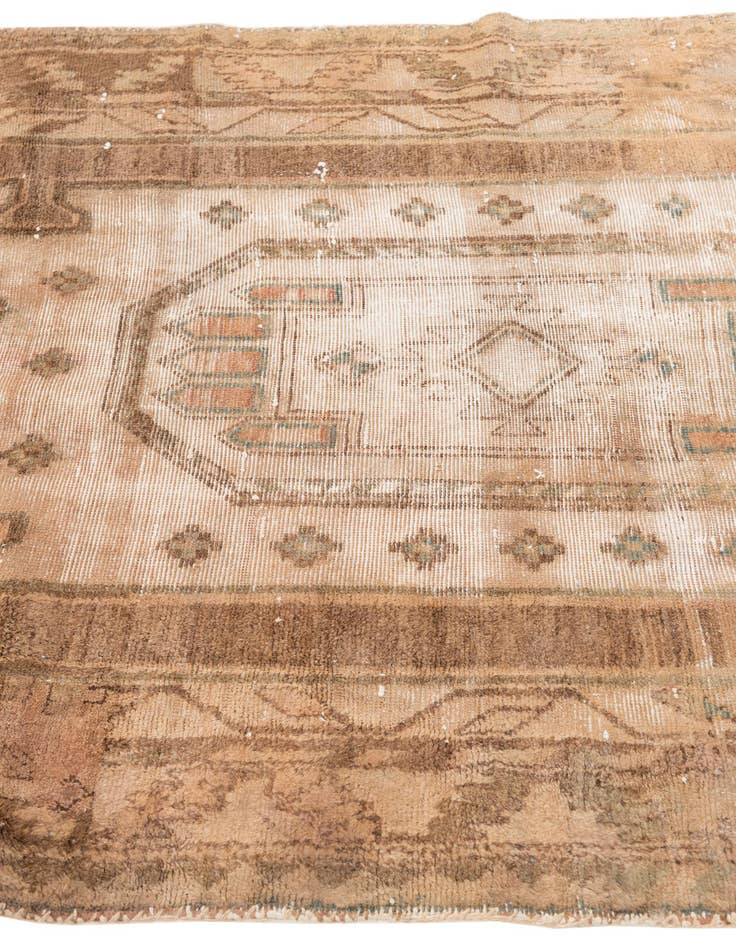 Detail image of  4' 2 x 9' 6  Hand Knotted Ultra Vintage Persian Wool Runner Rug