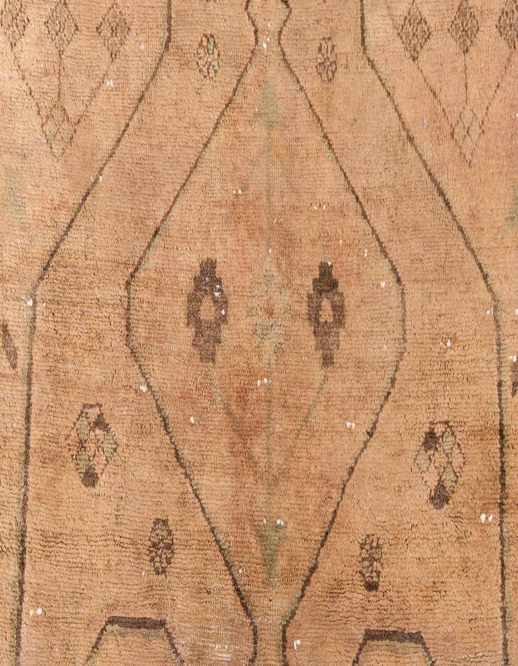 Detail image of  4' 2 x 9' 6  Hand Knotted Ultra Vintage Persian Wool Runner Rug