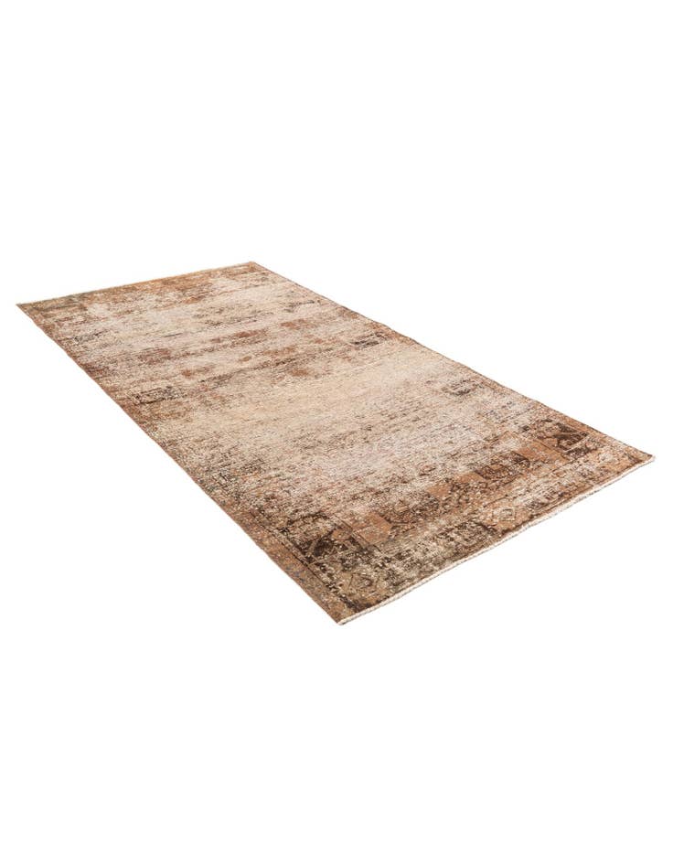 Detail image of  4' x 8'  Hand Knotted Ultra Vintage Persian Wool Runner Rug