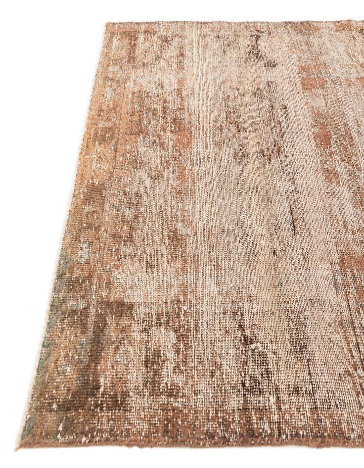 Detail image of  4' x 8'  Hand Knotted Ultra Vintage Persian Wool Runner Rug